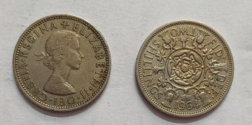 UK 2 Shilling Coin 1964 (USED)