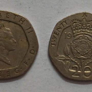 UK 20 Pence Coin 1984 (USED)