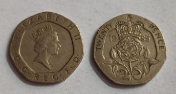 UK 20 Pence Coin1985 (USED)