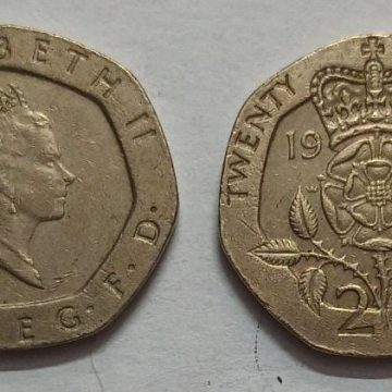 UK 20 Pence Coin 1998 (USED)