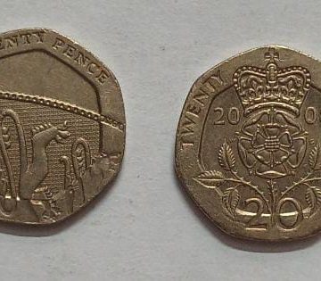 UK 20 Pence Coin 2008 (USED)