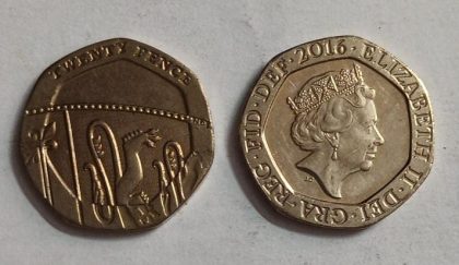 UK 20 Pence Coin 2016 (USED) | Indian Postage Stamps | Indian Coins | Old Indian Currency | Rare Indian Coins | Numismatic Collection India