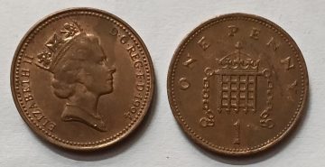 UK 1 Penny Coin 1994 (USED)