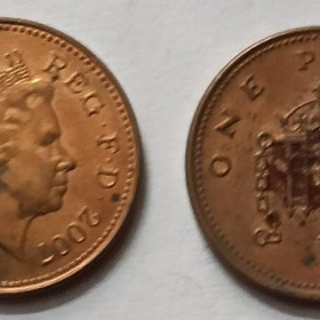 UK 1 Penny Coin 2007   (USED)