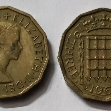 UK 3 Pence Coin 1964 (USED)