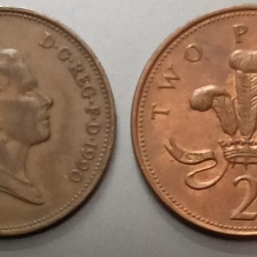 2 Pence Elizabeth-II 1990 (Used)