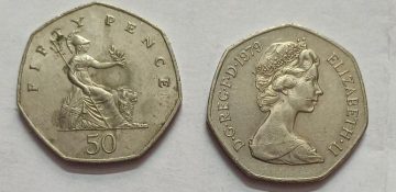 UK 50 Pence Coin 1979 (USED)
