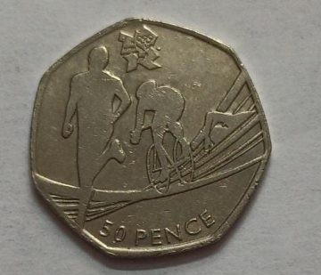 UK 50 Pence Coin 2011 (USED)
