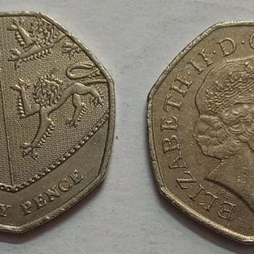 UK 50 Pence Coin  2013 (USED)