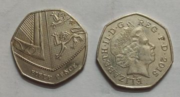 UK 50 Pence Coin 2015 (UNC)
