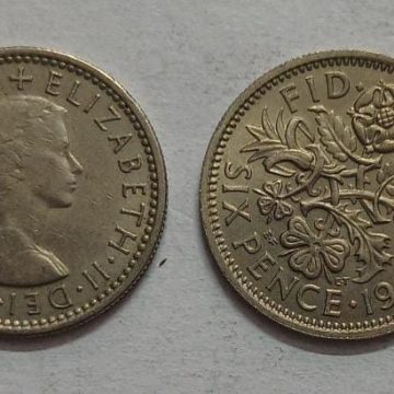 UK 6 Pence Coin 1963 (USED)