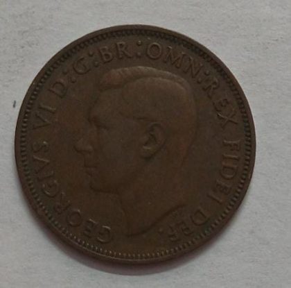UK Half Penny Coin 1950 (USED) | Indian Postage Stamps | Indian Coins | Old Indian Currency | Rare Indian Coins | Numismatic Collection India
