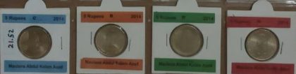 5 Rupee - 125th Ann. Of Maulana Abdul Kalam Azad - 4 NOS -   C/ B/ H/ N_UNC  Mint | Indian Postage Stamps | Indian Coins | Old Indian Currency | Rare Indian Coins | Numismatic Collection India