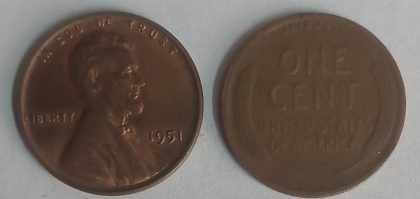U.S.A. 1-CENT 1951 (used) | Indian Postage Stamps | Indian Coins | Old Indian Currency | Rare Indian Coins | Numismatic Collection India