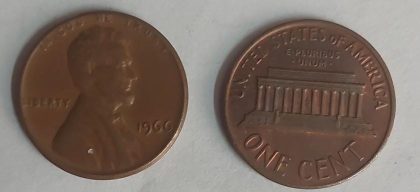 U.S.A. 1-CENT 1966 (used) | Indian Postage Stamps | Indian Coins | Old Indian Currency | Rare Indian Coins | Numismatic Collection India