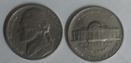 U.S.A. 5- CENT 1960 (used) | Indian Postage Stamps | Indian Coins | Old Indian Currency | Rare Indian Coins | Numismatic Collection India