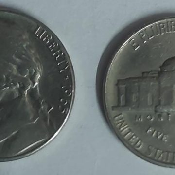 U.S.A. 5- CENT 1965 (used)