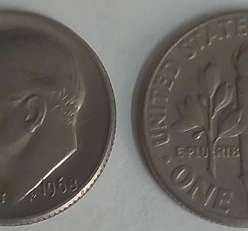 U.S.A. 1-DIME 1968 (Used)