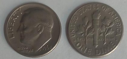 U.S.A. 1-DIME 1968 (Used) | Indian Postage Stamps | Indian Coins | Old Indian Currency | Rare Indian Coins | Numismatic Collection India