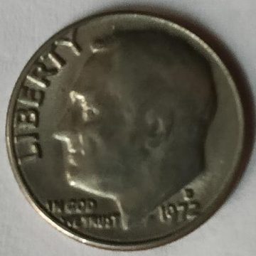 U.S.A. 1-DIME 1972 (Used)
