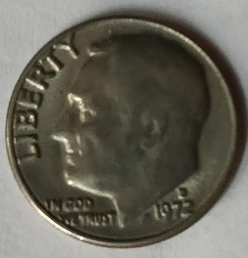 U.S.A. 1-DIME 1972 (Used)