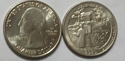 2020 - Brilliant Uncirculated A  National Park For ART  Quarter Coin | Indian Postage Stamps | Indian Coins | Old Indian Currency | Rare Indian Coins | Numismatic Collection India