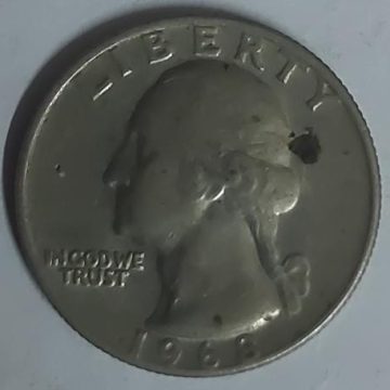 U.S.A. _QUARTER DOLLAR 1968(used)