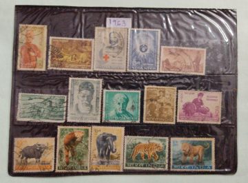 1963 Complete year pack 15 Stamp Used