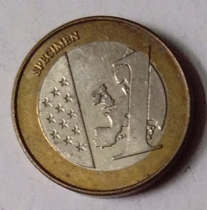 VATICANA 1 Euro Specimen coin (used) | Indian Postage Stamps | Indian Coins | Old Indian Currency | Rare Indian Coins | Numismatic Collection India - Image 2