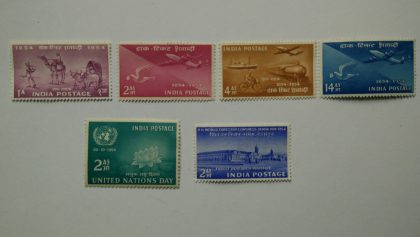 1954 Complete year pack 6 MNH Stamp | Indian Postage Stamps | Indian Coins | Old Indian Currency | Rare Indian Coins | Numismatic Collection India