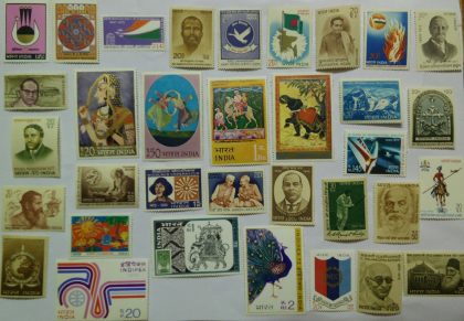 1973 Complete year pack 34  Stamp | Indian Postage Stamps | Indian Coins | Old Indian Currency | Rare Indian Coins | Numismatic Collection India - Image 2