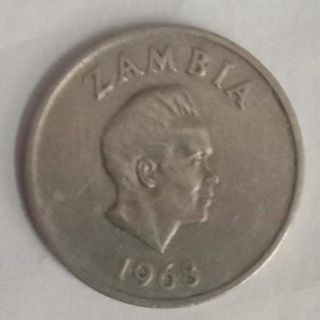 ZAMBIA 5 NGWEE 1968 Coin (USED)