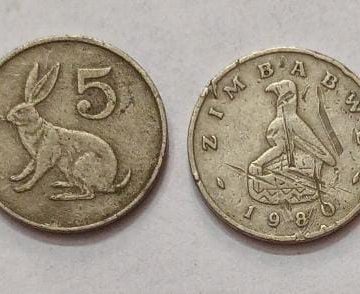 ZIMBABWE 5 CENT 1980 Coin (USED)