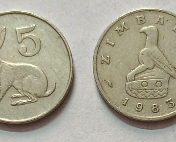 ZIMBABWE 5 CENT 1983 Coin(USED)