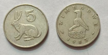 ZIMBABWE 5 CENT 1983 Coin(USED) | Indian Postage Stamps | Indian Coins | Old Indian Currency | Rare Indian Coins | Numismatic Collection India