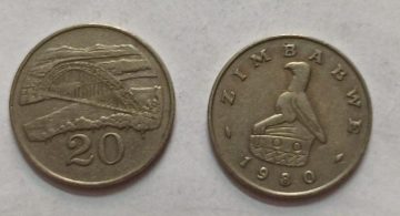 ZIMBABWE 20 CENT 1980 Coin(USED)