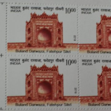 Buland darwaza, Fatehpur sikri (Block of 4 TL Stamp) Rs 10