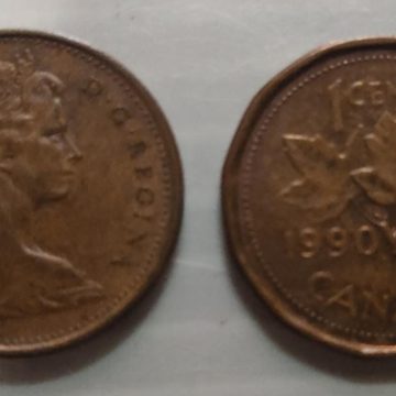 1 Cent Canada 1990 Elizabeth II D.G Regina (used)