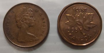 1Cent Canada 1995 Elizabeth II D.G Regina (used)