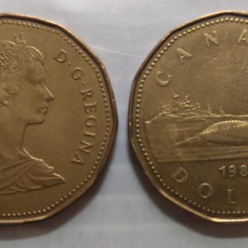 1 DOLLAR CANADA 1987 Elizabeth II D.G Regina (used)
