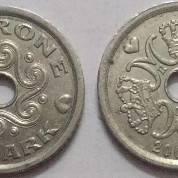 DENMARK 1 KRONE 2002 (USED)
