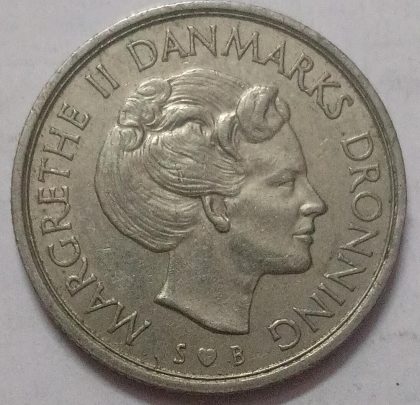 DENMARK 1 KRONE 1978 (USED) | Indian Postage Stamps | Indian Coins | Old Indian Currency | Rare Indian Coins | Numismatic Collection India - Image 2