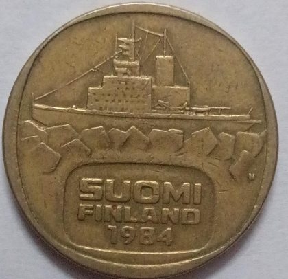Finland 5 Markka 1984 (Used) | Indian Postage Stamps | Indian Coins | Old Indian Currency | Rare Indian Coins | Numismatic Collection India - Image 2