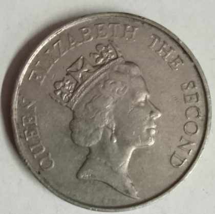 HONGKONG 5 Dollar 1988(Used) | Indian Postage Stamps | Indian Coins | Old Indian Currency | Rare Indian Coins | Numismatic Collection India - Image 2
