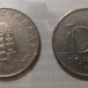 HUNGARY 10 FORINT 1995(used)
