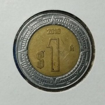 MEXICO 1 DOLLAR 2010(used)