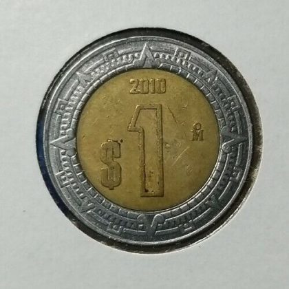 MEXICO 1 DOLLAR 2010(used) | Indian Postage Stamps | Indian Coins | Old Indian Currency | Rare Indian Coins | Numismatic Collection India