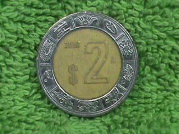 MEXICO 2 DOLLAR 2010used)