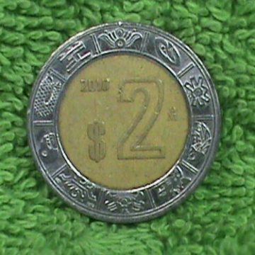 MEXICO 2 DOLLAR 2010used)
