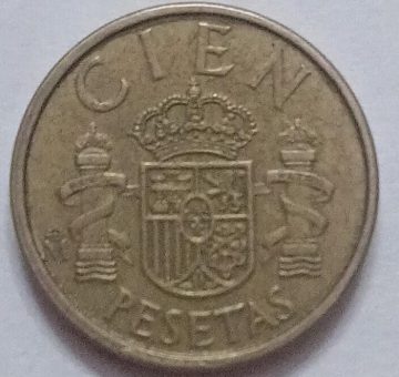 Spain 100 Pesetas Coin 1988(Used)